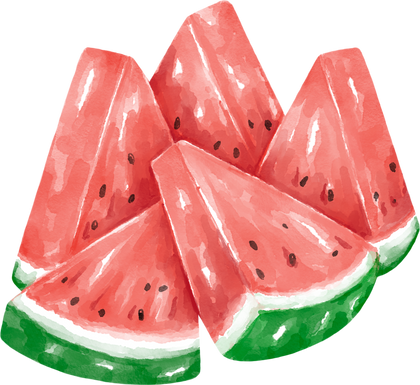 Watercolor watermelon